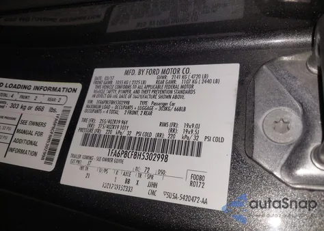 2017 Ford Mustang Gt z USA, uszkodzony, nr VIN 1FA6P8CF8H5302998